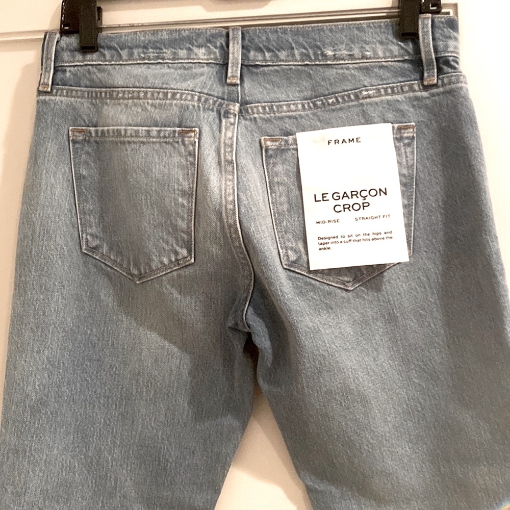 FRAME Denim Le Garcon Crop in Clash CURRENT FRAME BEST SELLER Style - Picture 8 of 9